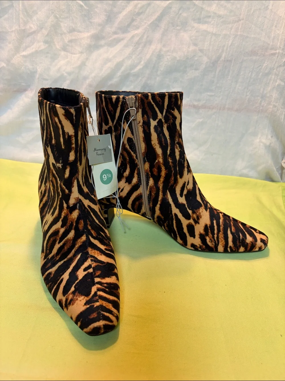 a new day Leopard Print Ankle Boots in Brown and Black
